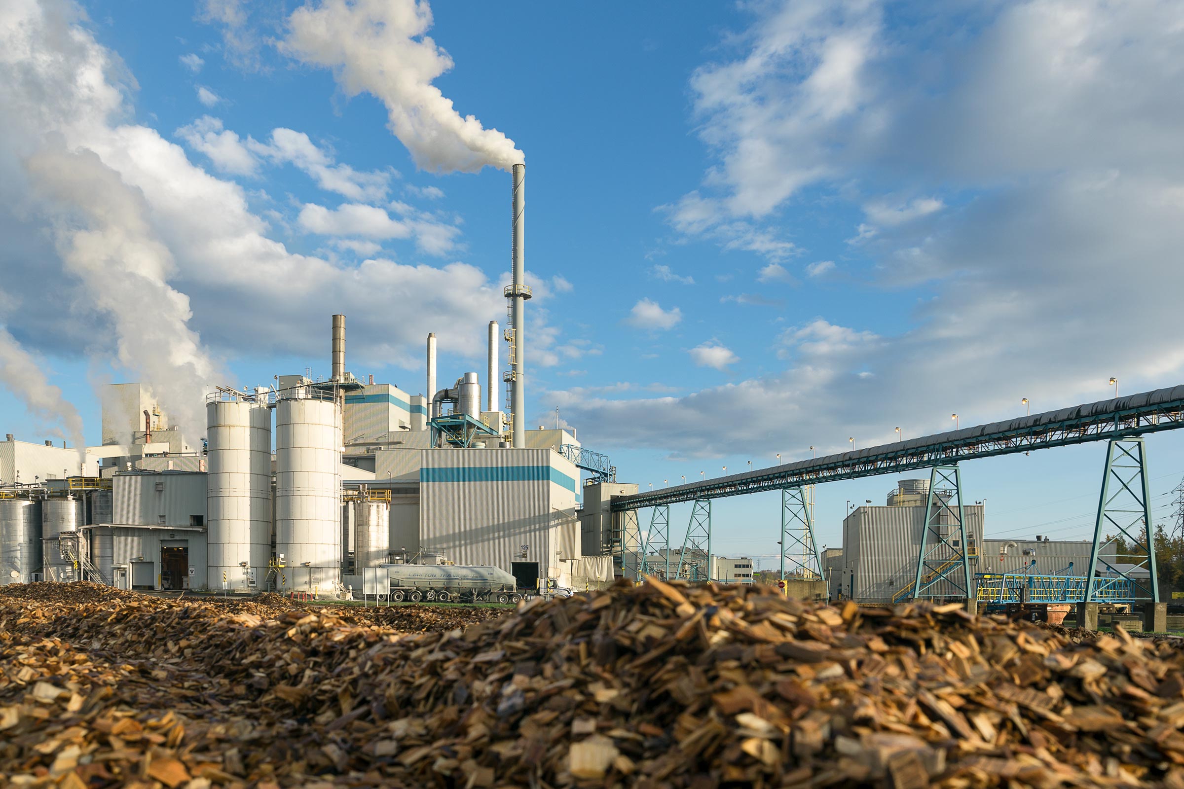 industrial photo of paper mill